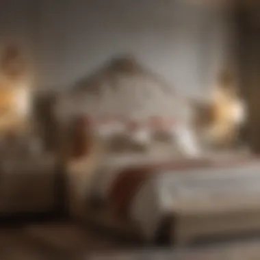 Luxurious King Bedroom Set with Tufted Headboard Luxurious king bedroom set featuring a tufted tall headboard and premium bedding