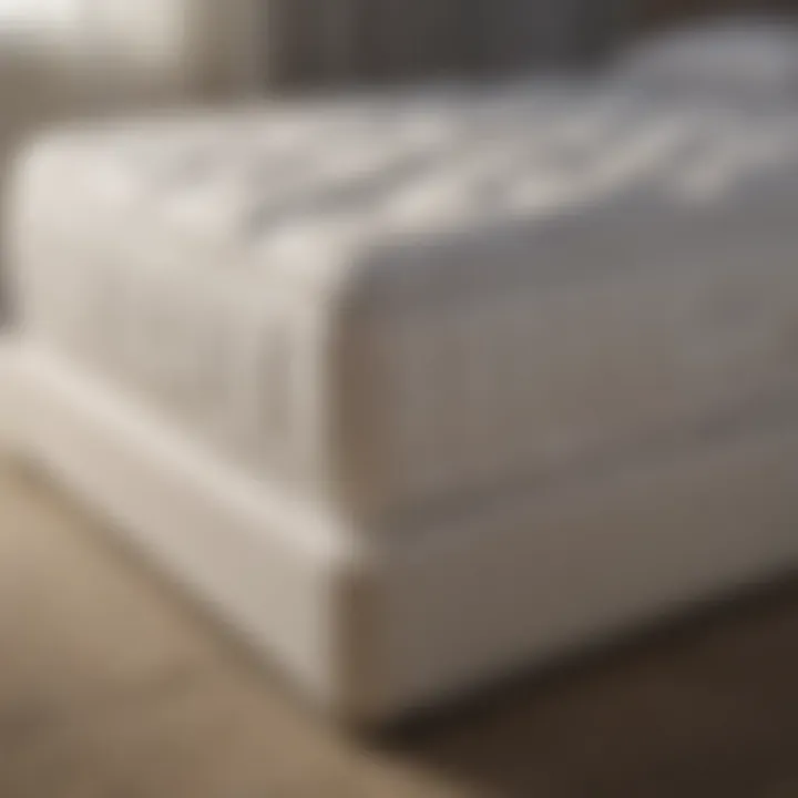 Comfort Dynamics of Separate Mattresses Close-up of separate mattresses on a king bed demonstrating comfort and design