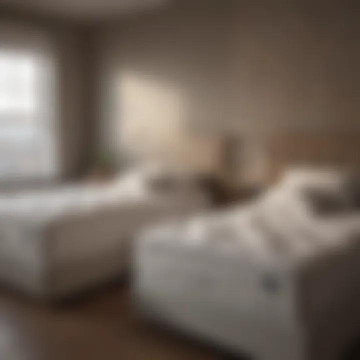 Catering to Sleep Preferences Visual representation of diverse sleep preferences accommodated by separate mattresses