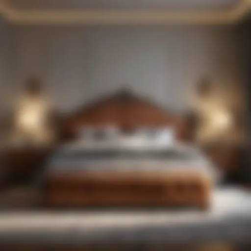 Luxurious King Bed Experience Luxurious king bed with separate mattresses showcased in a modern bedroom