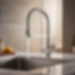 Elegant kitchen faucet design