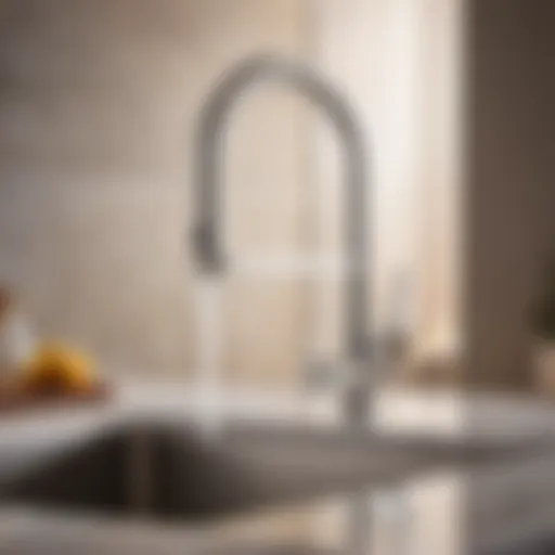 Elegant kitchen faucet design