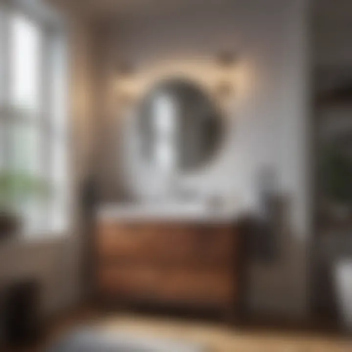 Installing Knighten 17 Vanity in Limited Space Installation process of the Knighten 17 Single Bathroom Vanity, demonstrating its adaptable design for small spaces.