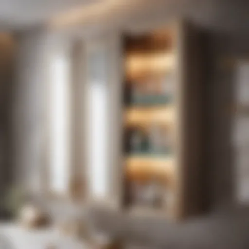 Large bathroom medicine cabinet with elegant design