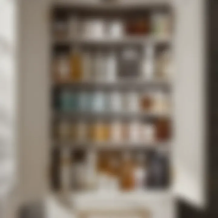 Organized contents inside a large bathroom medicine cabinet