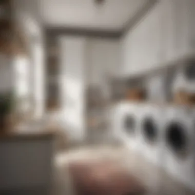 Combining Elegance and Functionality in Laundry Design Elegant laundry room with decorative elements and practical layouts