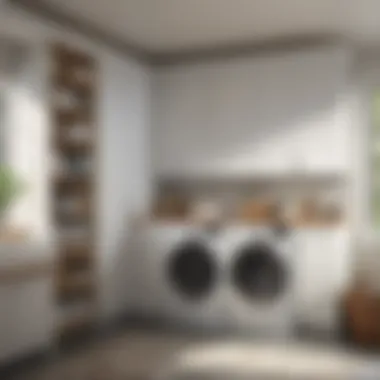 Maximizing Space: Innovative Storage Solutions in Laundry Rooms Functional laundry space featuring innovative storage solutions