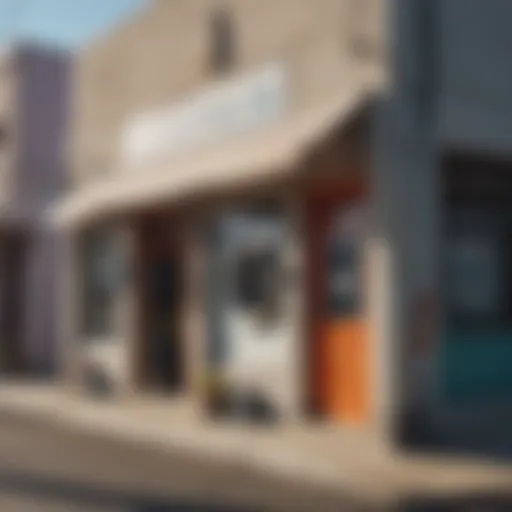 A laundry service storefront in Santa Barbara showcasing vibrant local culture