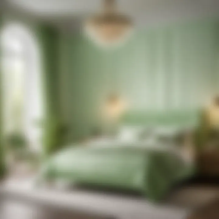 Tranquil Light Green Bedroom