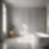 Elegant Light Grey Bathroom Paint