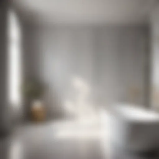 Elegant Light Grey Bathroom Paint