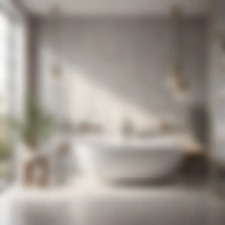 Soothing Palette of Light Grey Tones Soothing Light Grey Bathroom Palette