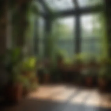 Beautifully Arranged Indoor Garden A beautifully arranged indoor garden showcasing various plant types