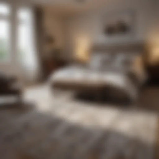 Luxurious Low Pile Carpet in Bedroom Luxurious low pile carpet enhancing bedroom decor