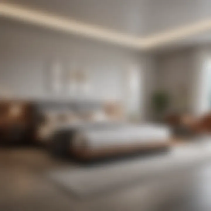 Minimalist Low-To-The-Ground Bedroom Design Elegant low-to-the-ground bedroom set showcasing minimalist design