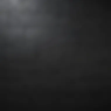 Close-up view of matte black tile texture and finish