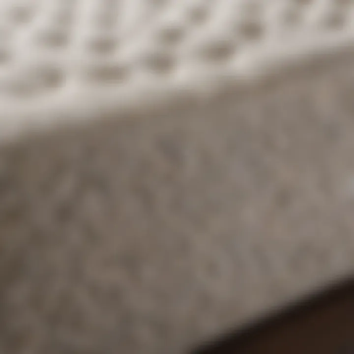 Memory Foam Mattress Detail Close-up of a memory foam mattress highlighting texture and comfort
