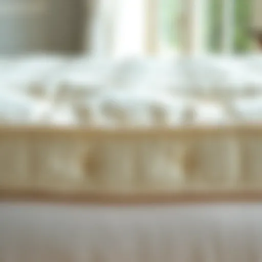 Plush Texture of Cotton Mattress Pads Luxurious all cotton mattress pad showcasing its plush texture