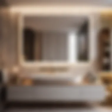 Luxurious Integrated Lighting Luxurious modern bathroom vanity with integrated lighting