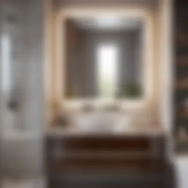 Smart Storage Solutions Modern bathroom vanity showcasing smart storage solutions