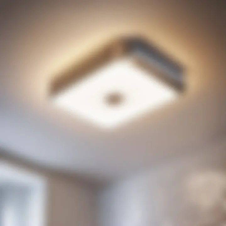 Energy-efficient bathroom exhaust fan with integrated lighting