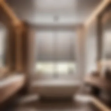 Innovative ventilation system in a sleek bathroom