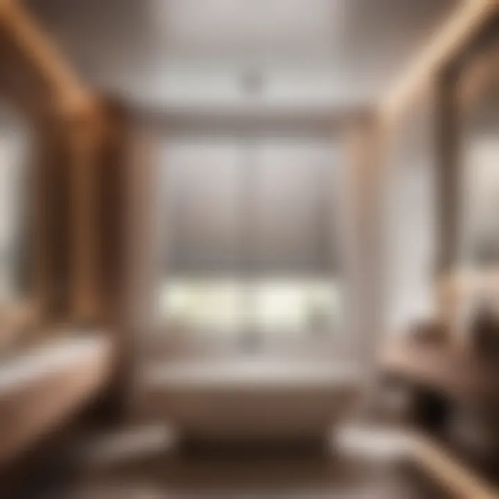 Innovative ventilation system in a sleek bathroom