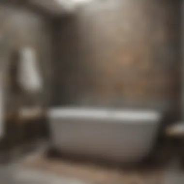 Traditional Meets Modern Stylish bathroom showcasing a blend of traditional and contemporary mosaic designs