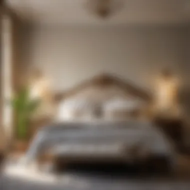 Bedroom décor harmonizing with natural paint colors