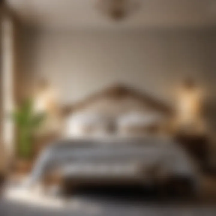 Bedroom décor harmonizing with natural paint colors