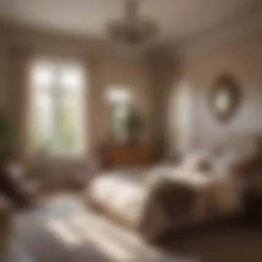 A serene bedroom painted in soft earthy tones