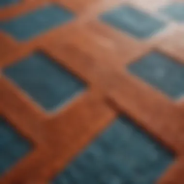 Nautica bath mat showcasing textured patterns and vibrant colors
