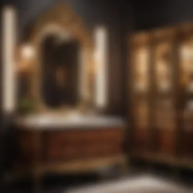 Timeless Charm at the Vintage Vanities Store Vintage Bathroom Vanity Display