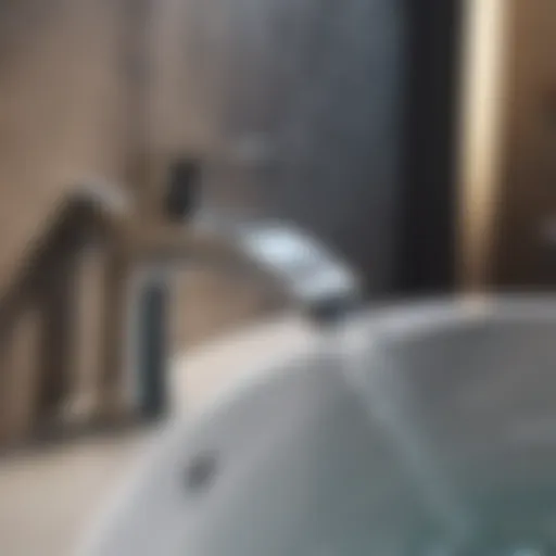 Luxurious modern bathtub faucet design