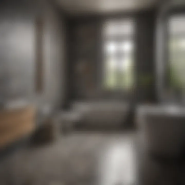 Elegant bathroom featuring various non-slip tile styles