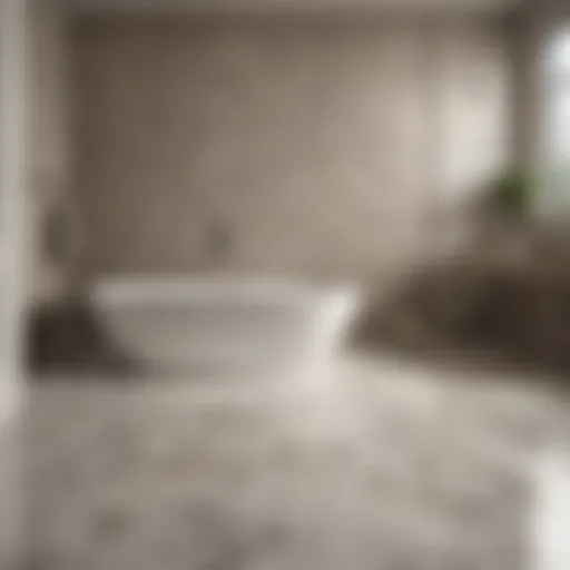 Luxurious ceramic non-slip tiles in a modern bathroom setting