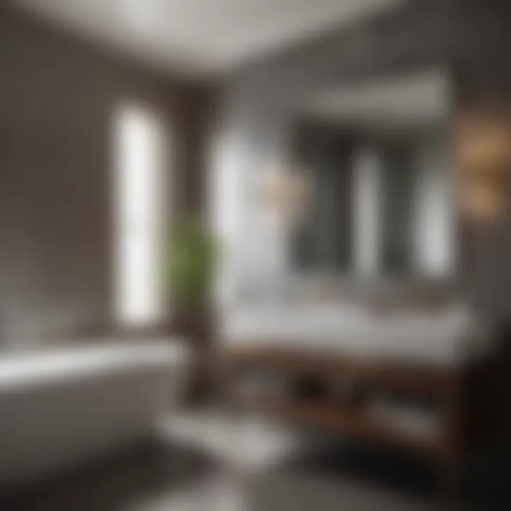 Stylish bathroom with aesthetic appeal