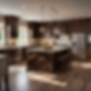 Functional kitchen layout maximizing space