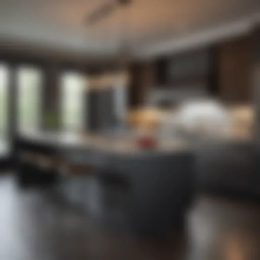 Modern kitchen with innovative design elements