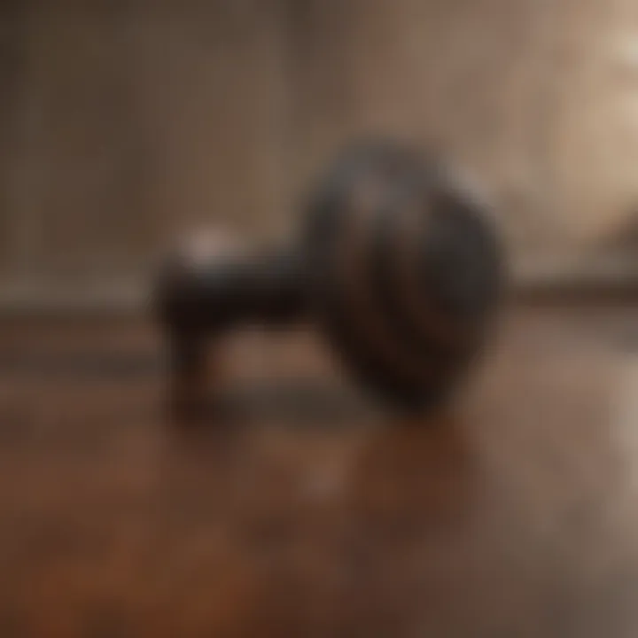 Close-up of oil rubbed bronze finish highlighting texture and quality