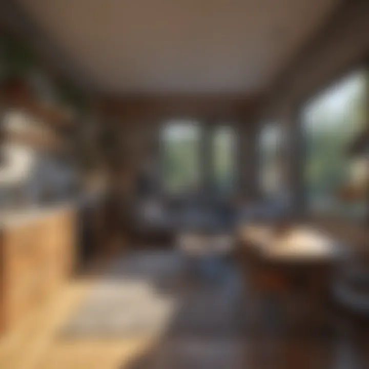 Creative layout of a one-bedroom tiny house