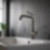 Elegant bathroom faucet design showcasing modern aesthetics