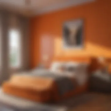 Elegant Tangerine Twilight Elegant Tangerine Twilight Bedroom Paint Color