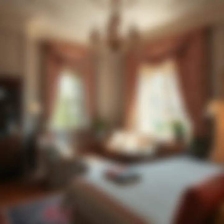 Cozy reading nook adorned with French-inspired furnishings