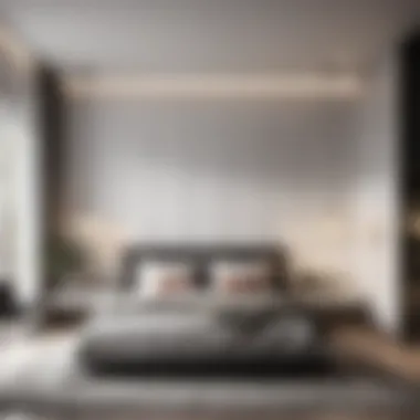 Modern Minimalist Bedroom in Monochrome Tones