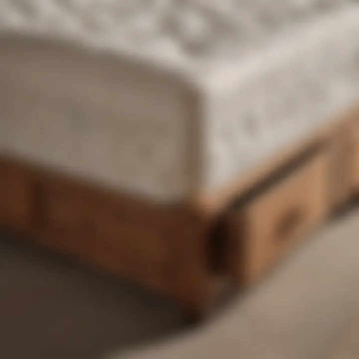Stylish wooden queen mattress frame with drawers, highlighting craftsmanship