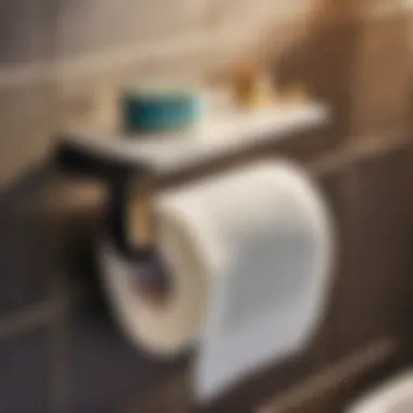 Creative Toilet Paper Holder Resembling a Stack of Books