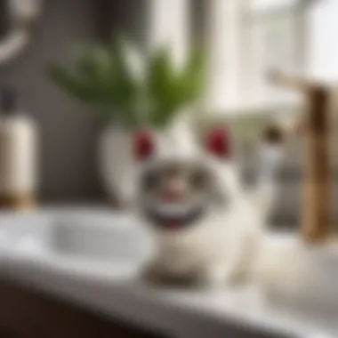 Quirky Toothpaste Squeezer in the Shape of a Smiling Cat