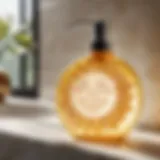 Whimsical Soap Dispenser with Smiling Sun Design