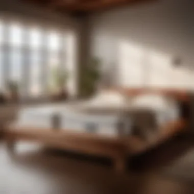 Creating a Warm Ambiance with Wooden Platform and Twin Mattress Cozy Twin Mattress Nestled in Wood Platform